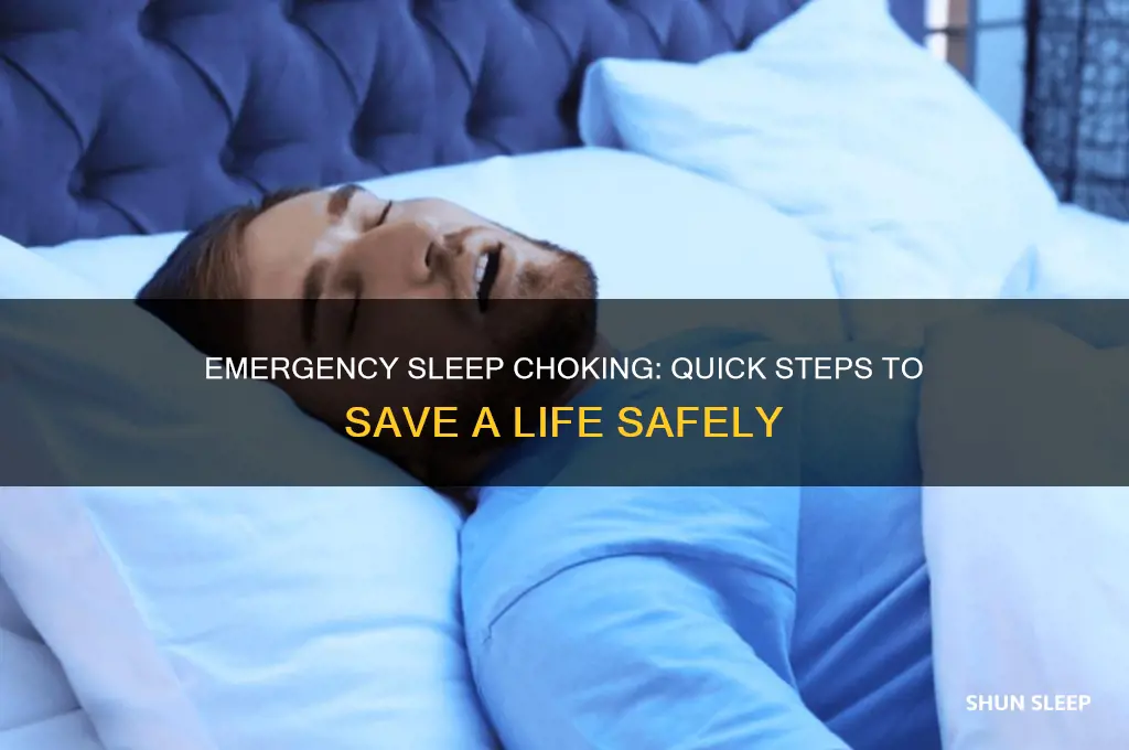how to help someone choking in their sleep