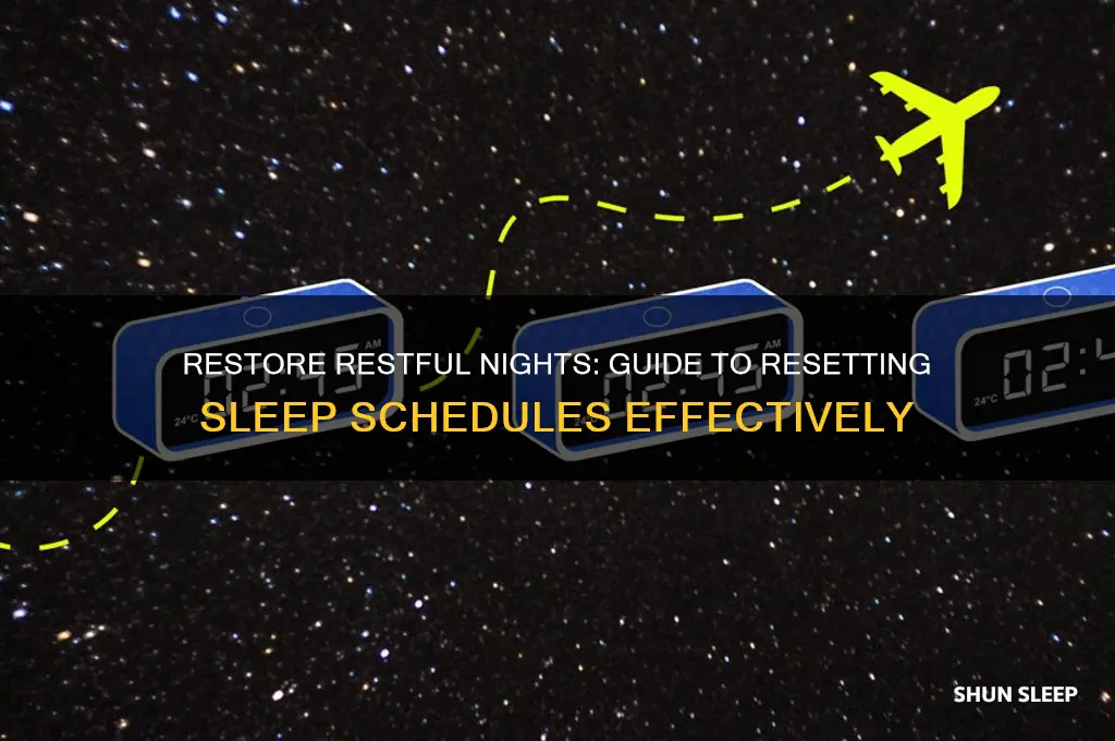 how to help someone fix their sleep schedule