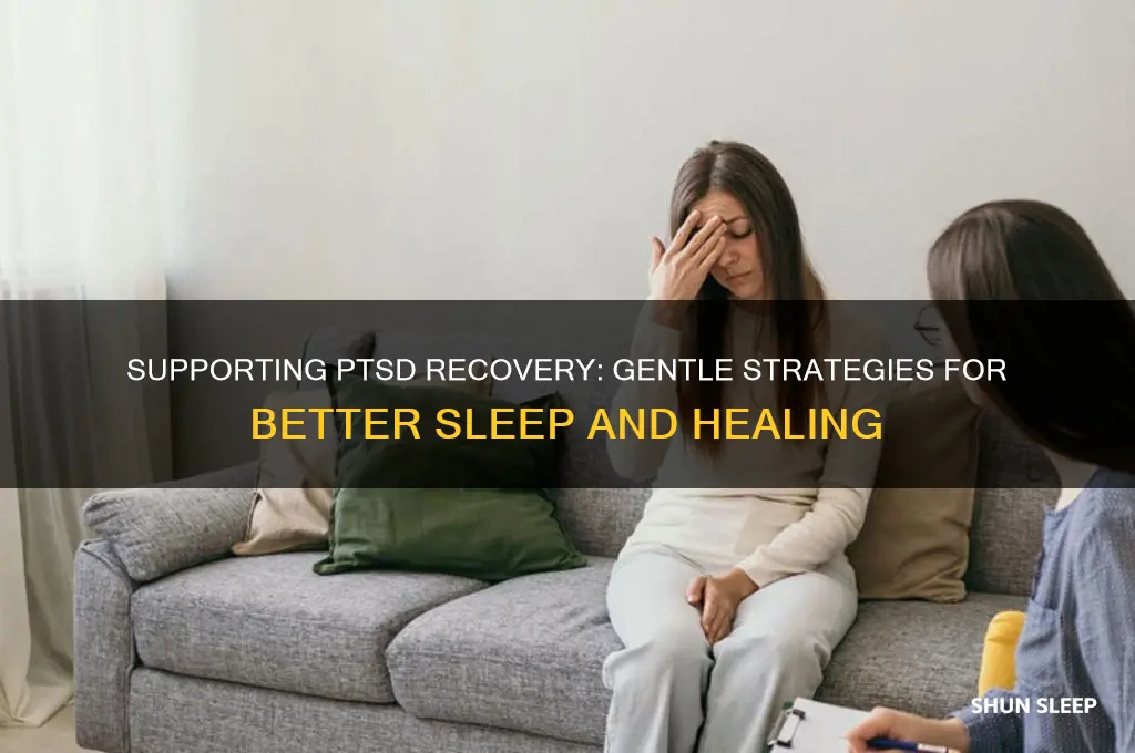 how to help someone with ptsd sleep