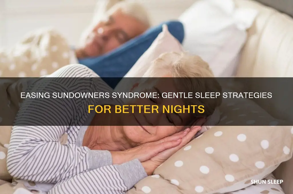how to help sundowners patient sleep