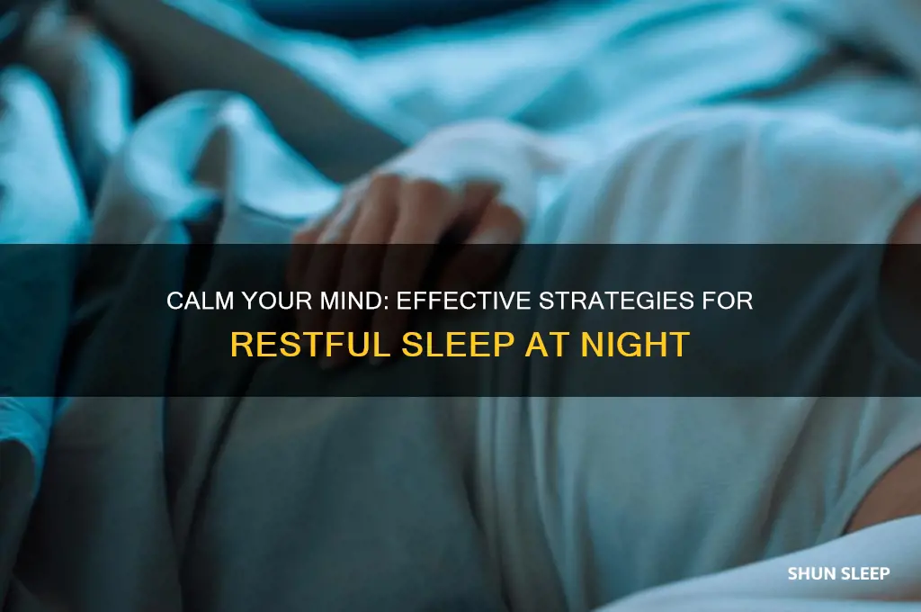 how to help the mind sleep at night