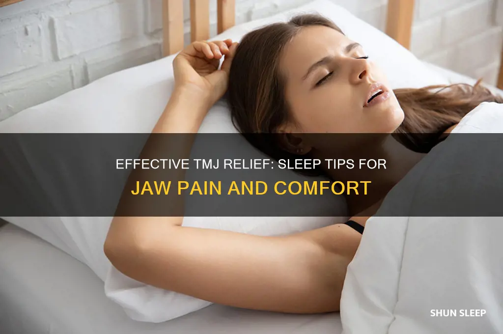 how to help tmj while sleeping