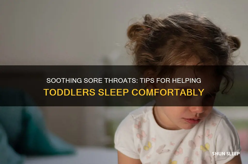 how to help toddler sleep with sore throat