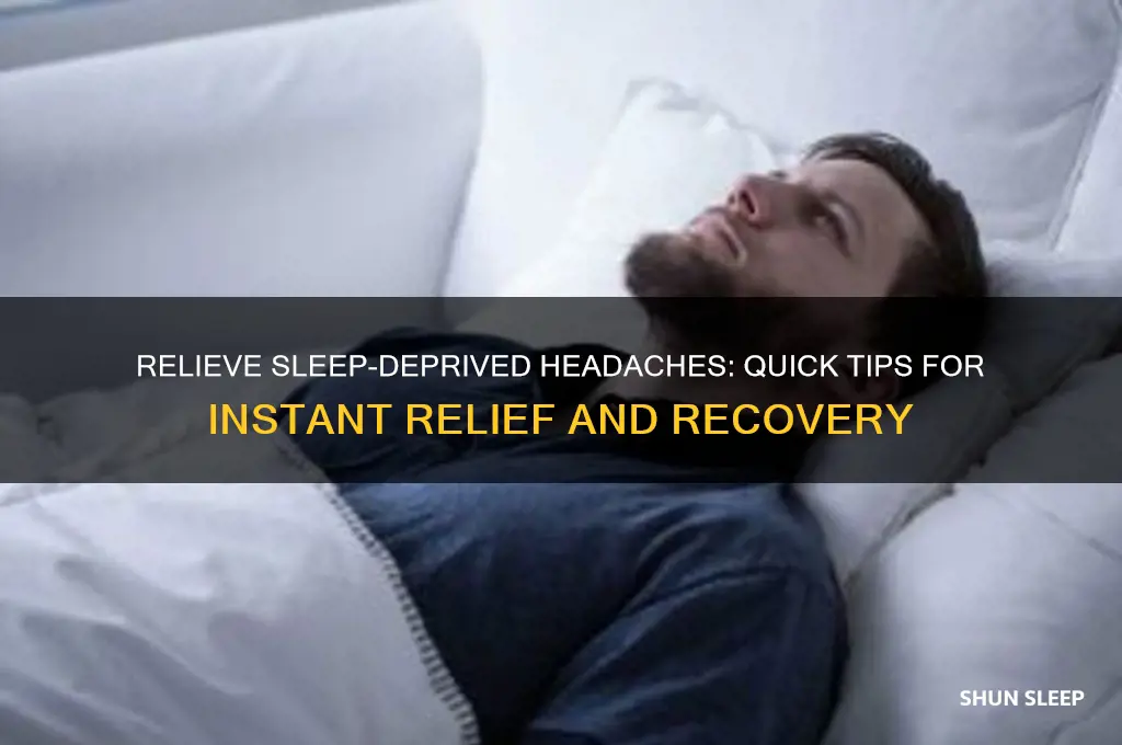 how to help with headache due to lack of sleep