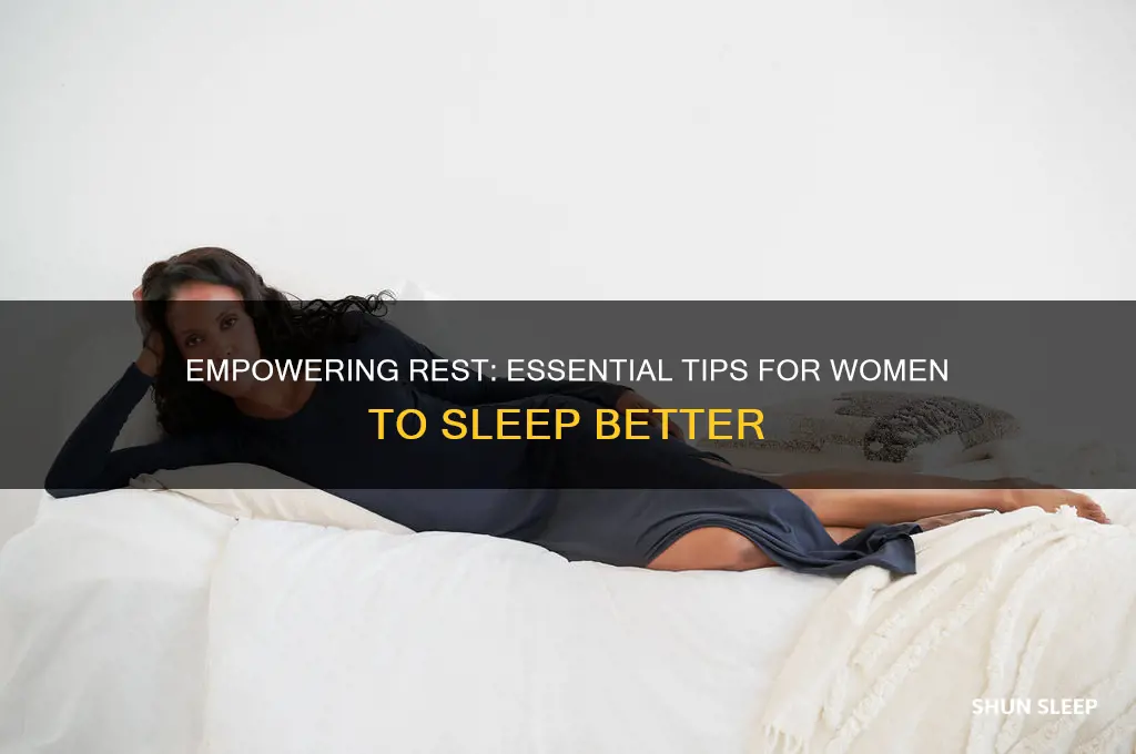 how to help woman sleep better