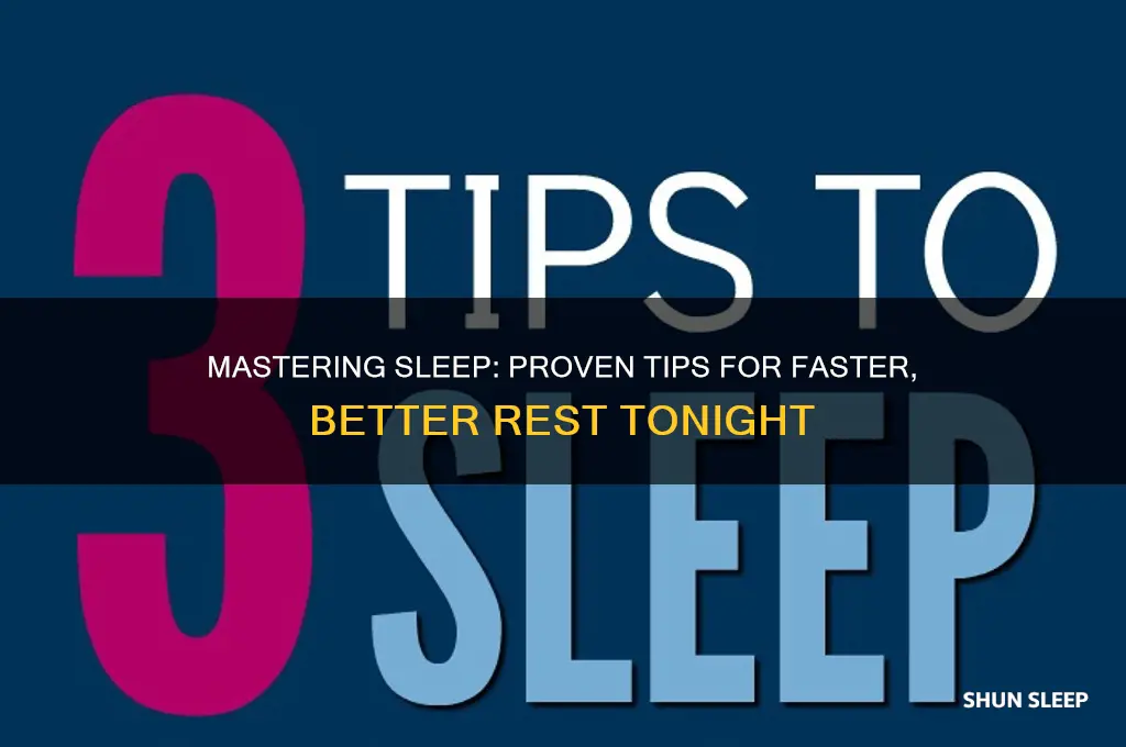 how to help you sleep better and fall asleep faster