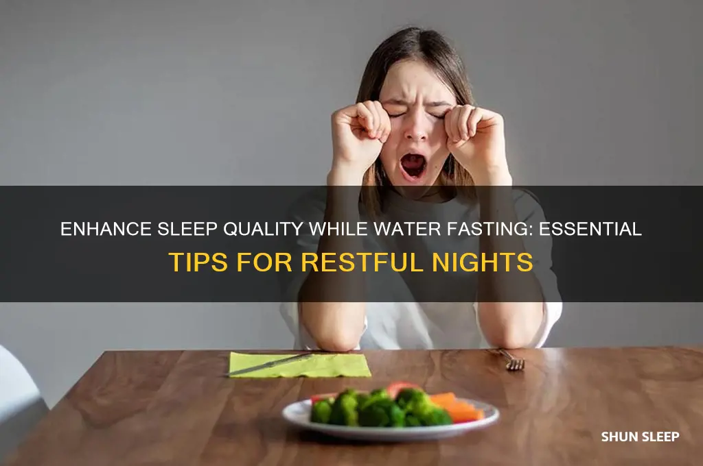 how to help you sleep suring a water only fast