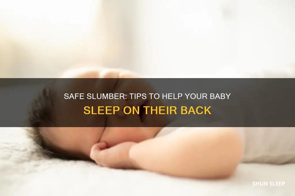 how to help your baby sleep on their back