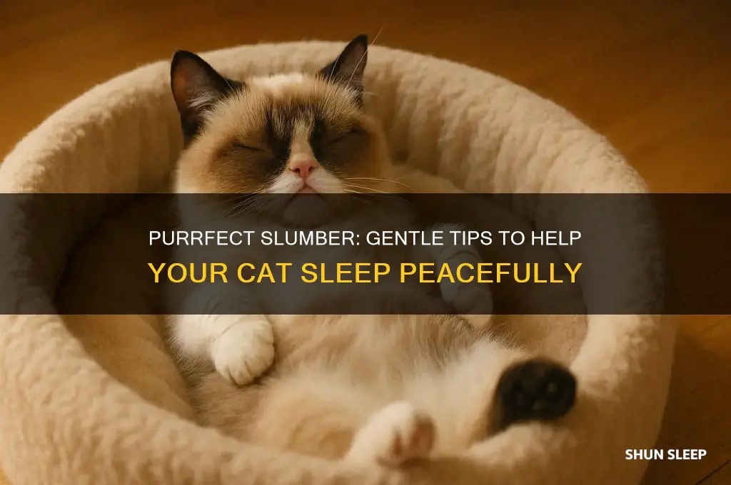 how to help your cat go to sleep