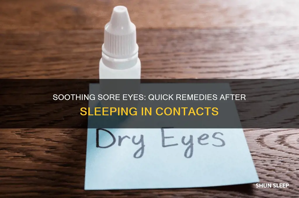 how to help your eyes after sleeping in contacts
