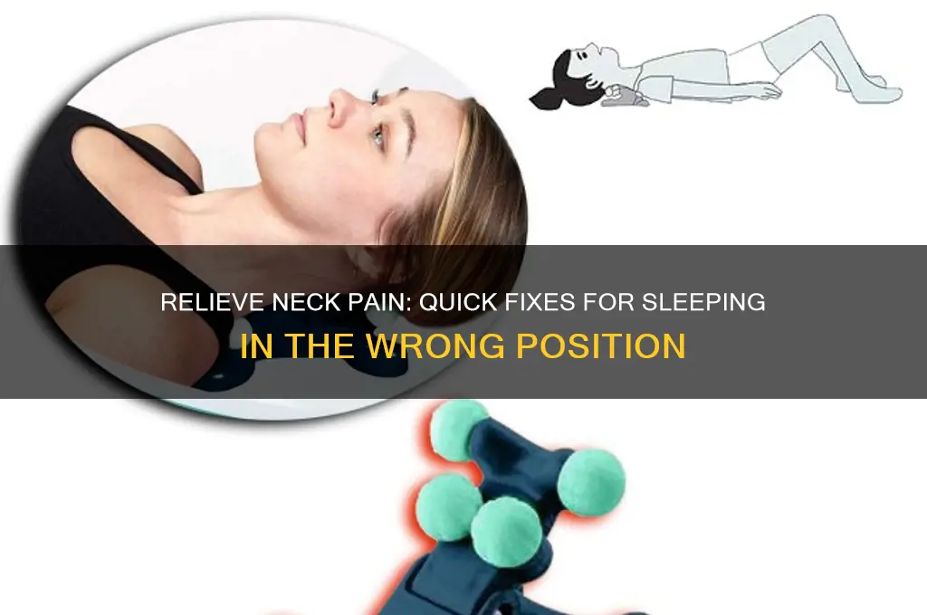 how to help your neck after sleeping on it wrong