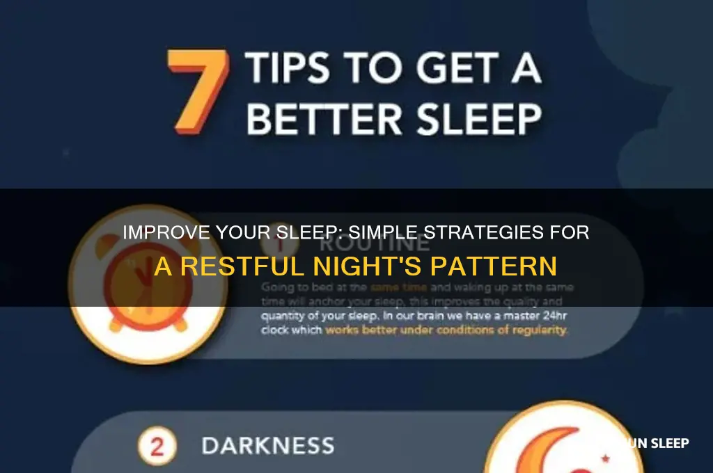how to help your sleeping pattern