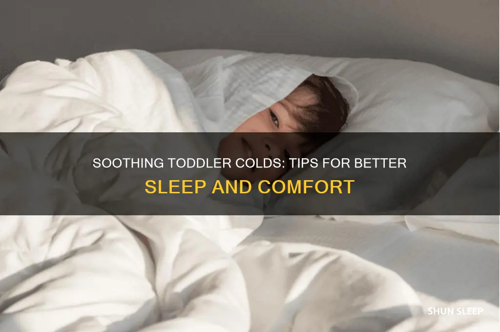 how to help your toddler sleep better with a cold