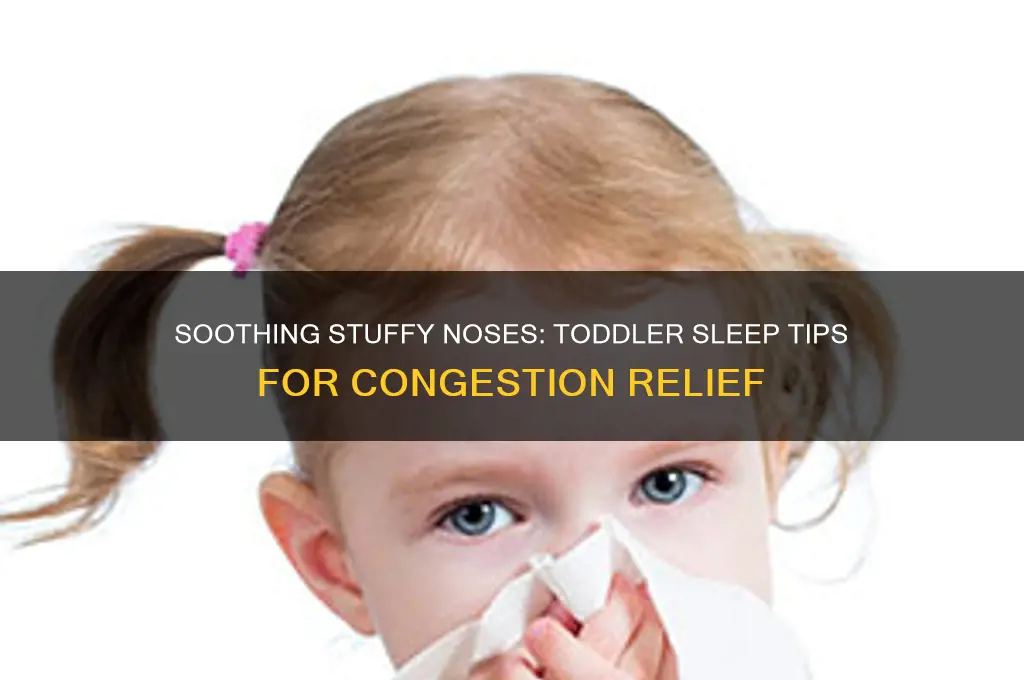 how to help your toddler sleep with a stuffy nose