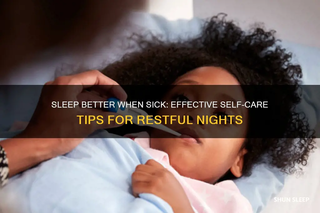 how to help yourself sleep if you are sick