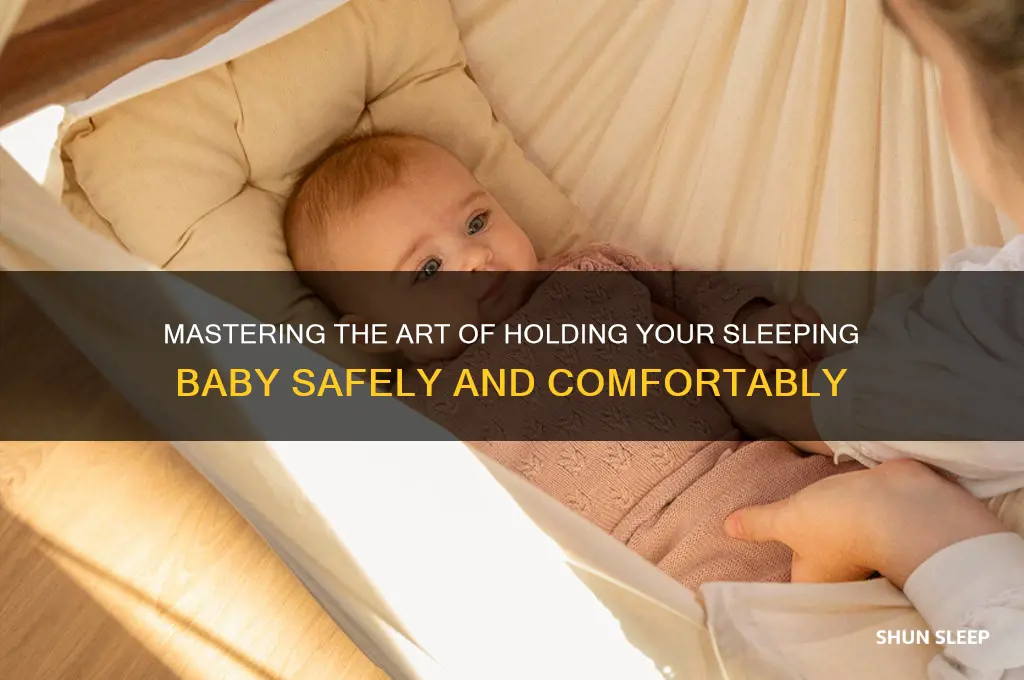 how to hold sleeping baby