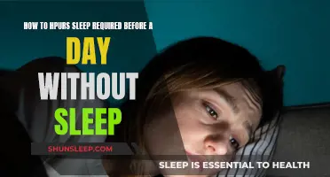 Get Sleep Before a Sleepless Night