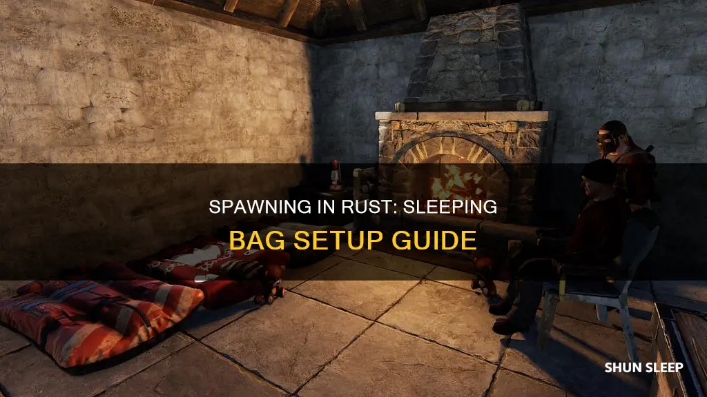 how to i spawn in a sleeping bag in rust