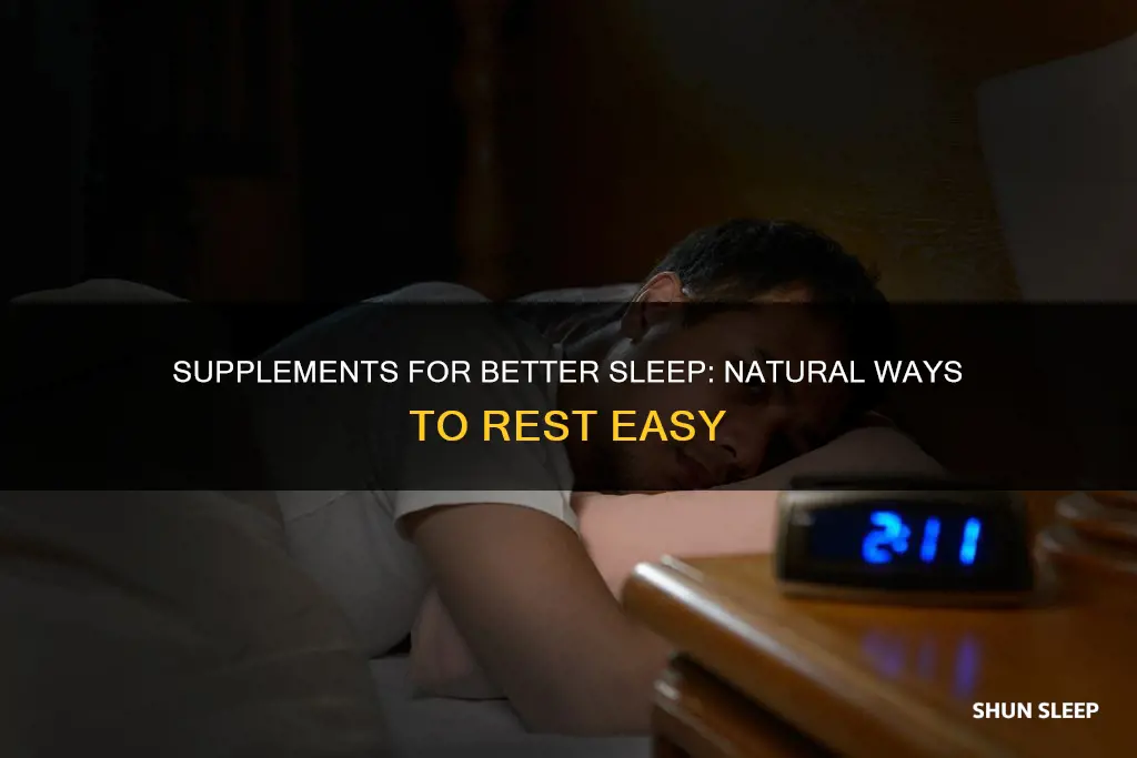 how to improve sleep using supplements