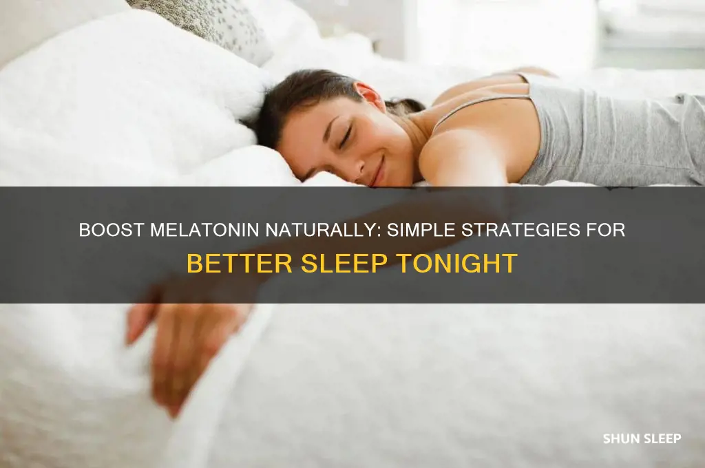 how to increase melatonin to help sleep