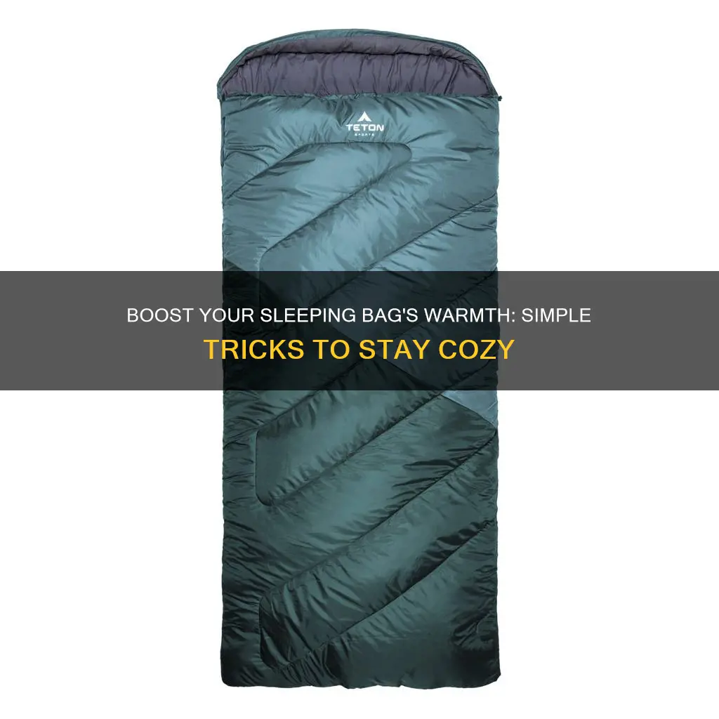 how to increase the temperature rating of a sleeping bag