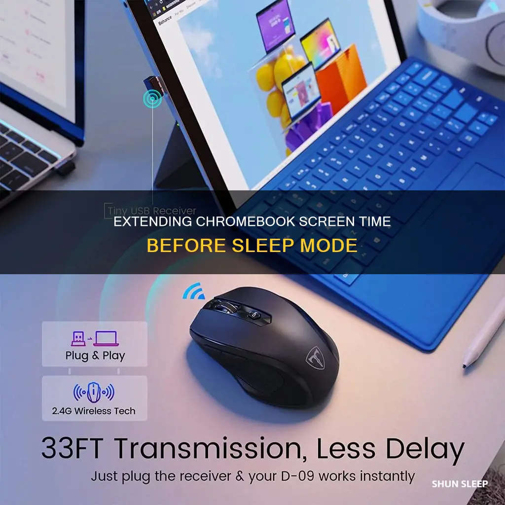 how to increase time it takes for chromebook to sleep
