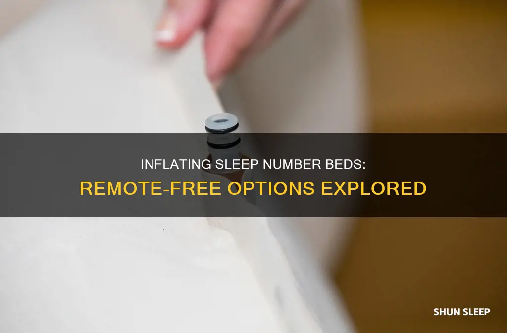 how to inflate sleep number without remote