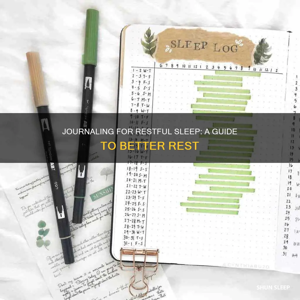 how to journal for better sleep