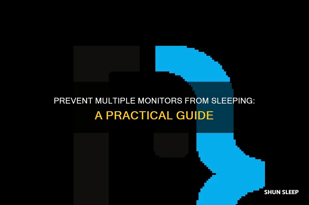 how to keep 3 displays from getting to sleep