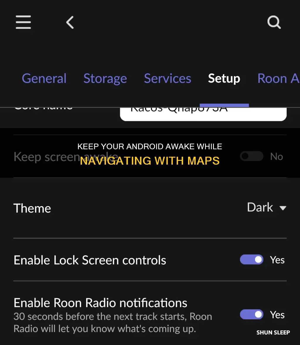 how to keep android from sleeping while using maps