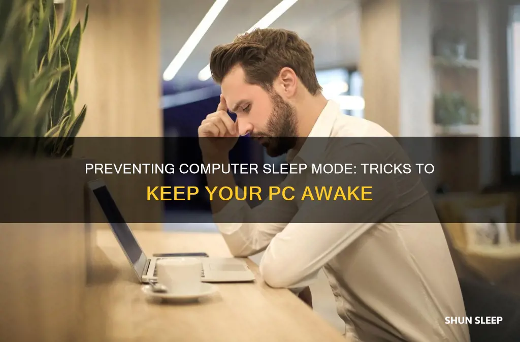 how to keep computer on without sleeping