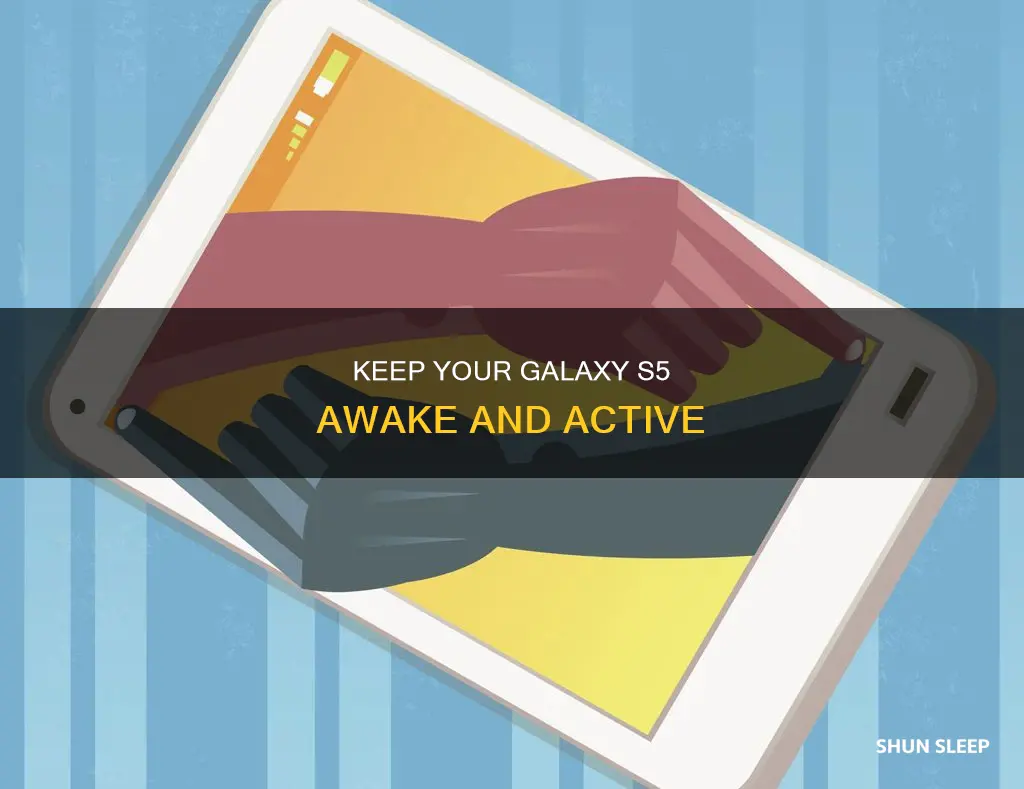 how to keep galaxy s5 on without sleep