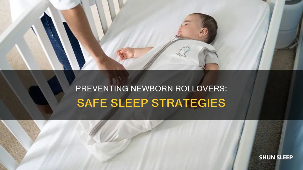 how to keep newborn from rolling over in sleep