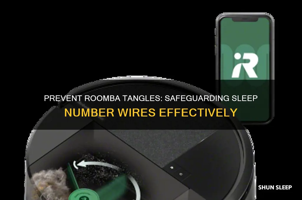 how to keep roomba from getting sleep number wires