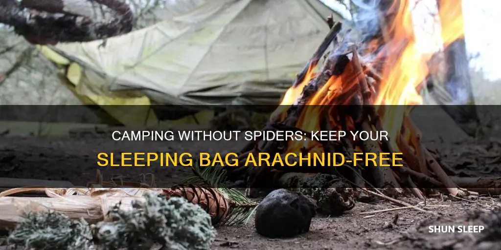 how to keep spiders away when camping sleeping bag