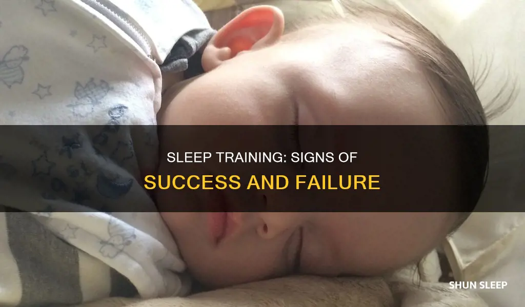 how to know if sleep training is working