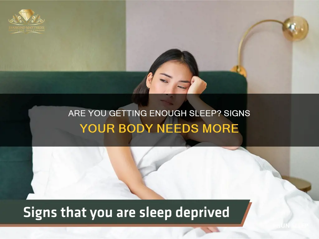how to know if your body needs more sleep