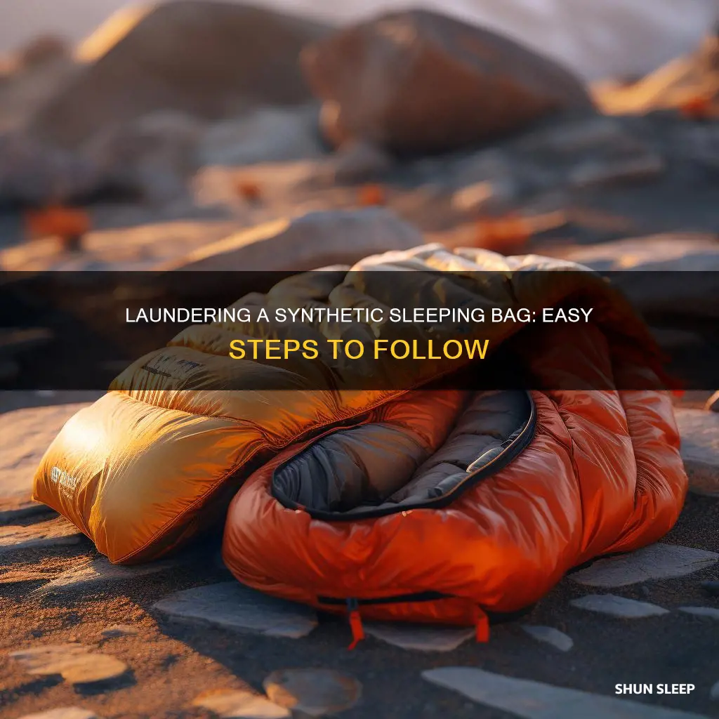 how to launder a synthetic fill sleeping bag