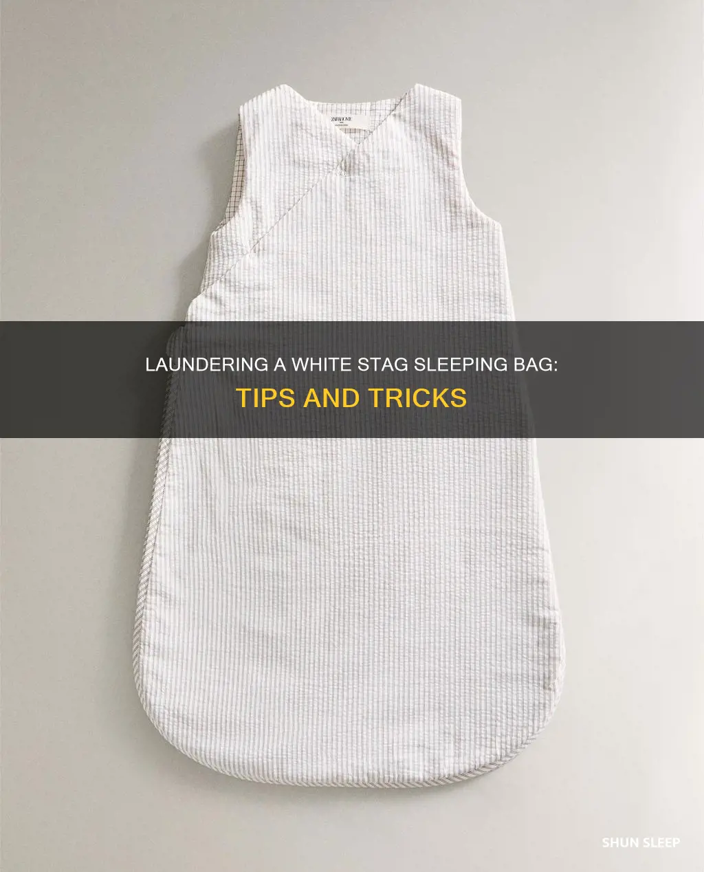 how to launder a white stag sleeping bag