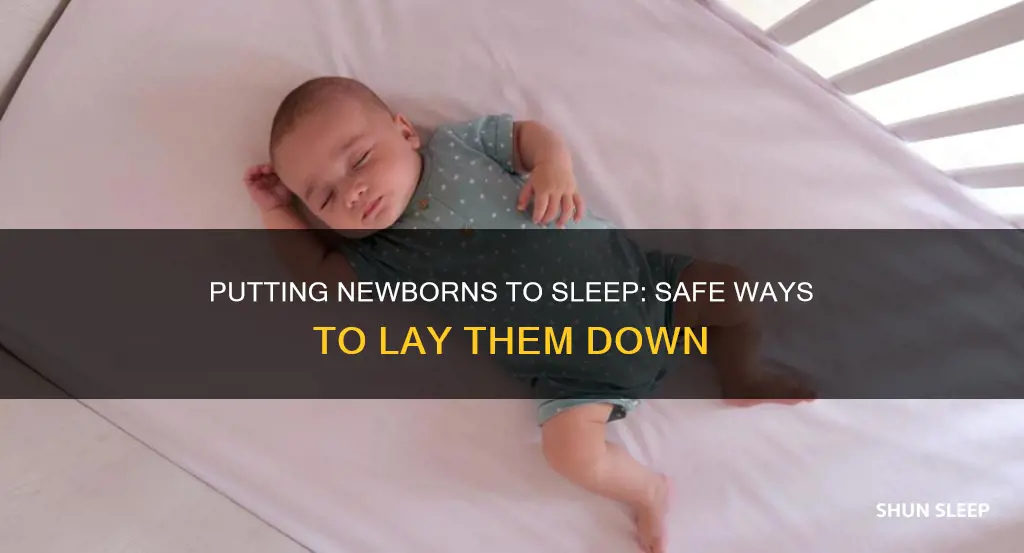 how to lay newborn down to sleep