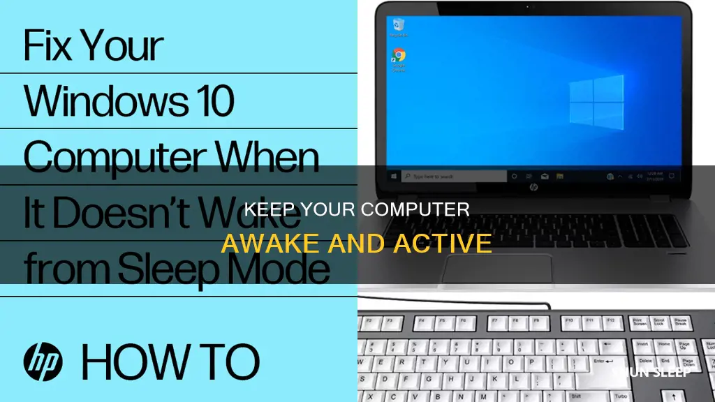 how to leave computer on without sleeping