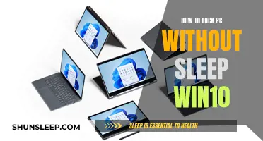 Locking Your PC Without Sleep Mode on Windows 10