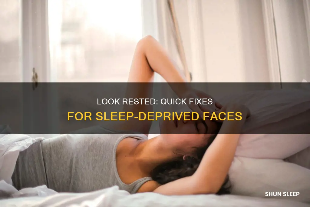 how to look better after no sleep