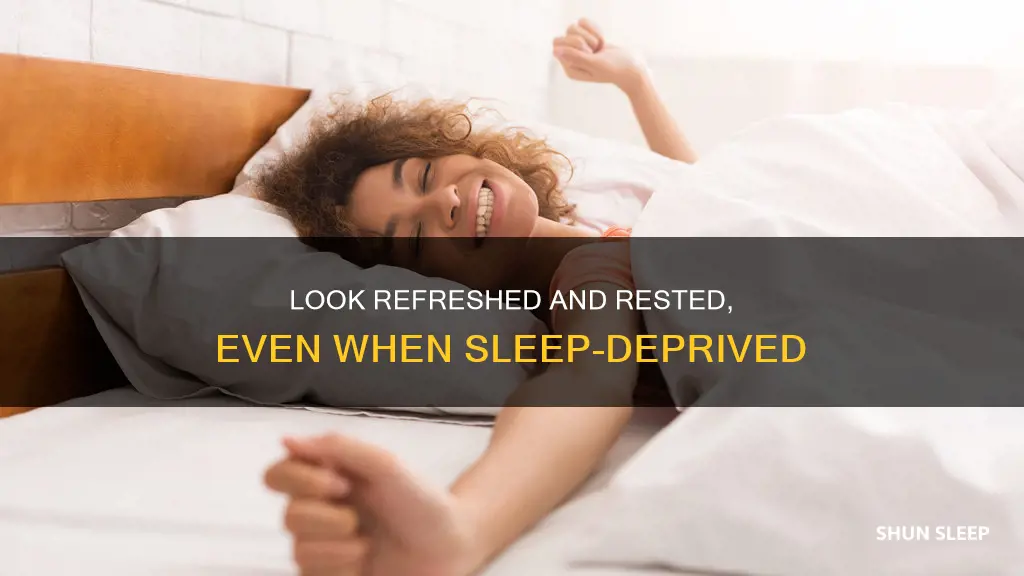 how to look refreshed without sleep