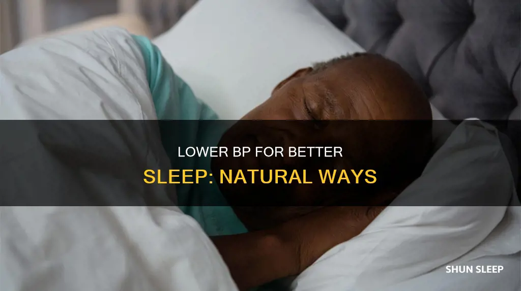 how to lower bp to sleep better