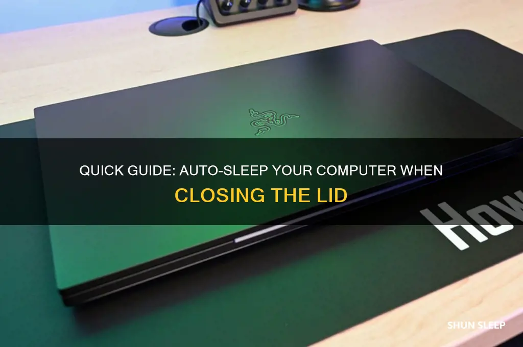 how to make computer sleep when screen gets shut