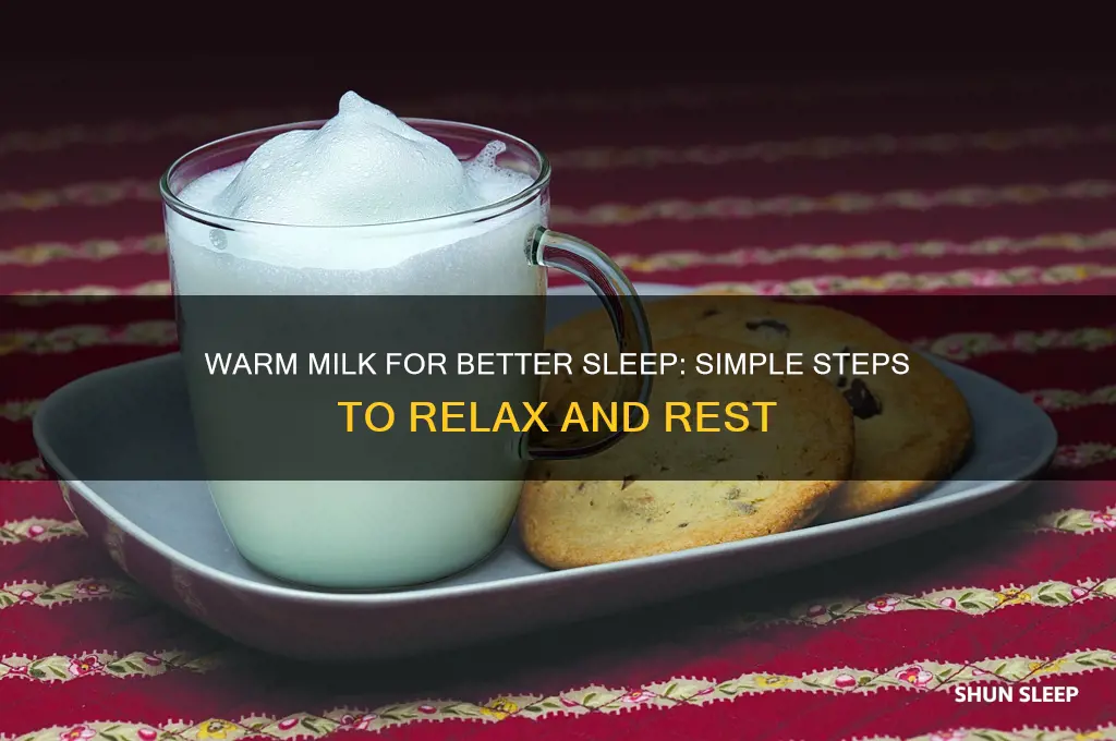 how to make warm milk to help you sleep