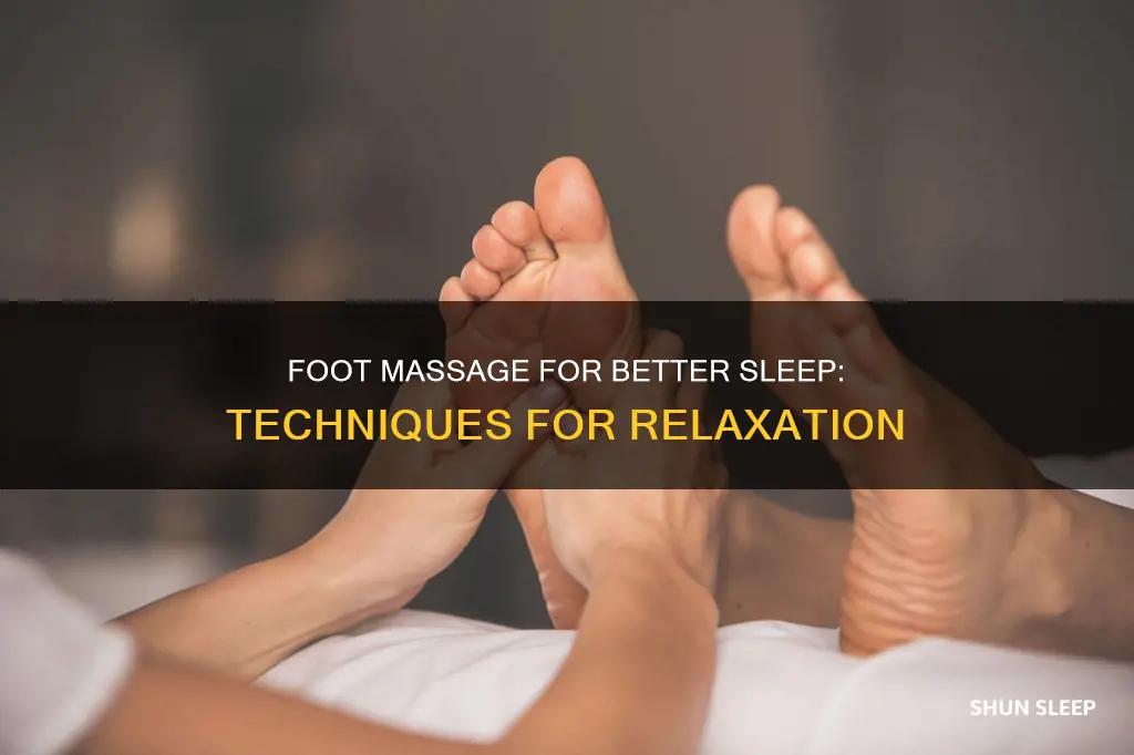 how to massage feet for better sleep