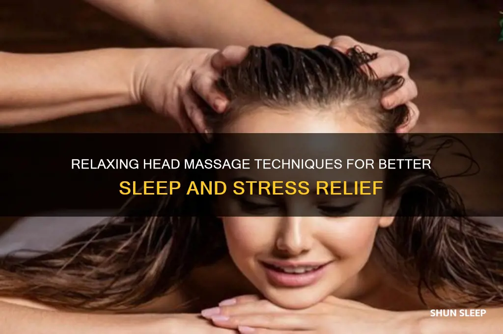 how to massage head to get sleep