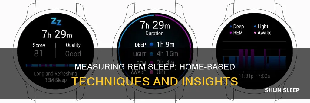 how to measure rem sleep at home